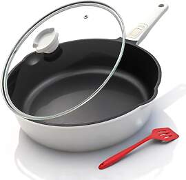 Bobikuke Pfanne 28cm mit Deckel, Aluminium