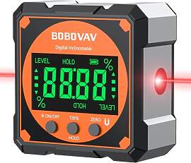 BOBOVAV Digitaler Winkelmesser Laser, Wasserwaage