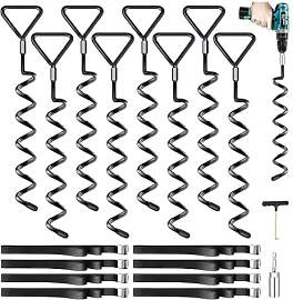 Bodenanker Trampolin 8 Pack | Heavy Duty Erdanker