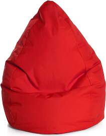 Bodenkissen in Rot Microfaser