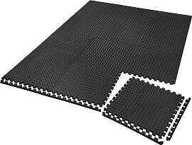 Bodenschutzmatte 12-tlg. - schwarz