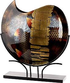 Bodenvase GILDE "Dixion", schwarz,