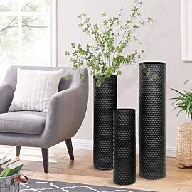 Bodenvase Groß Schwarz, Metall Bodenvasen für