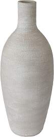 Bodenvase TOKIO 80cm - Flaschenform, creme grau,