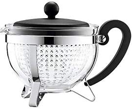 Bodum 1975-01 Chambord Teekanne, 1 L mit farbigem