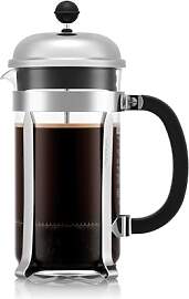 Bodum French Press Chambord - 1L / 8 Tassen Silber 