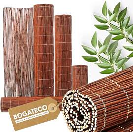 BOGATECO Weidenmatte Sichtschutz Zaun aus Holz