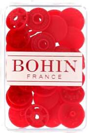 Bohin - Bohin Plastik Rot (13mm) Schnapp