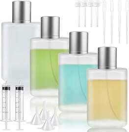 Bohoray 4 Stück Matte Textur Parfum Flakon Leer,