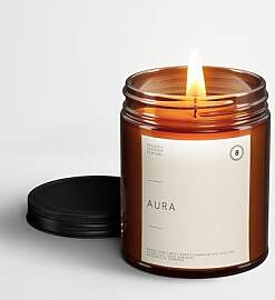 BOHORIA Duftkerze Aura – Orange & Zedernholz 