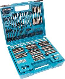 Bohrer- und Bitset MAKITA, blau (petrol),