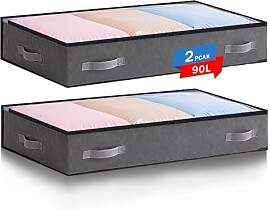 Boic 2 Stück Unterbettkommode, 90L Unterbett