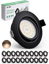 BOJIM LED Einbaustrahler 230V Schwarz,
