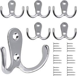 Bolatus 6 Stück Kleiderhaken, Haken Garderobe