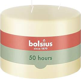 Bolsius 3-Docht-Stumpenkerze XXL – Elfenbein – 