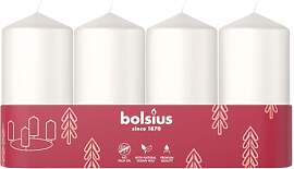 Bolsius - Adventszeit - Stumpenkerze - weiß -