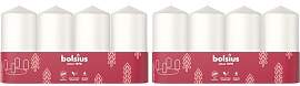 Bolsius - Adventszeit - Stumpenkerze - weiß -