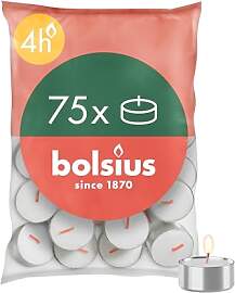 Bolsius D-light Teelichter - 75 Stück - im Beutel 