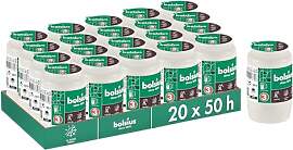 Bolsius Grablicht - Weiß - 20 Stk. - Länge