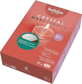 bolsius – Maxi XL Teelichter Clear Cup