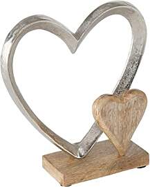BOLTZE Dekoaufsteller Carolyn Aluminium Silber