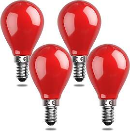 Bonlux E14 Rot Led Glühbirne,4w Rot Ballon