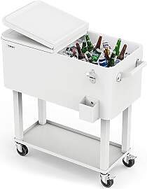 Bonnlo 76L Servierwagen mit Rollen,