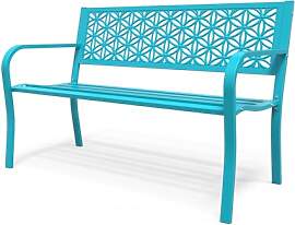 Bonnlo Gartenbank Metall Retro-Stil, wetterfeste