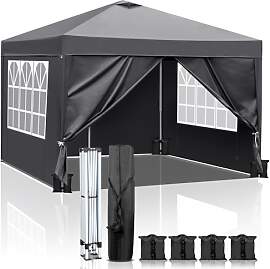 Bonnlo Pop-up Pavillon, Faltpavillon 3x3m,