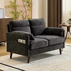 Bonnlo Sofa 2 Sitzer klein, 125cm Couch mini,
