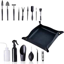 Bonsai Werkzeug Set 16 Stück, Mini Gartengeräte