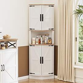 BonVache Küchenschrank Hoch, Eckschrank,