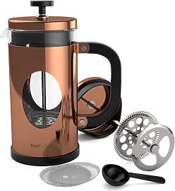 bonVIVO French Press 1L Kupfer-Optik –