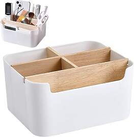 Booaee Holz Desktop Stift Holz Desktop Organizer