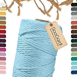 BooGardi Makramee Garn · viele Farben · Babyblau 