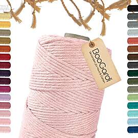 BooGardi Makramee Garn · viele Farben · Hellrosa 