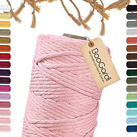 BooGardi Makramee Garn · viele Farben · Rosa 5mm 