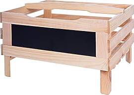 BooGardi Obstkiste Holz mit Kreidetafel ·