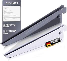 BOOMET Regalträger für Wandschienen 2-reihig ·