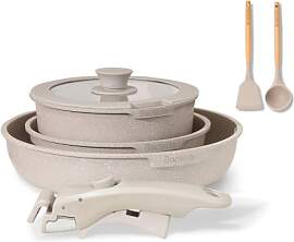 BOREINE Topfset Pfannenset 7-Teilig, Pfannen mit
