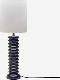 Boreto 75 Cm Tischlampe Aus Keramik Und Leinen