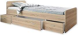 Boro Modernes Einzelbett mit 3X Schubkästen 90 x