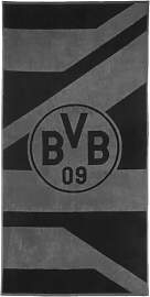 Borussia Dortmund BVB Duschtuch grau/schwarz 70 x