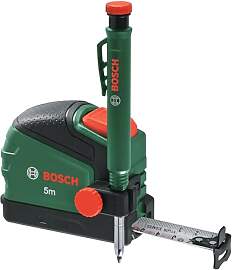 Bosch Maßband 5m + Tieflochmarker Bleistift (mit