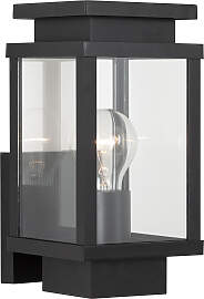 Boston Wandleuchte Schwarz mit LED