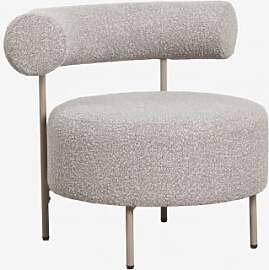 Bouclé-stoffsessel Arieta Braun Mokka &