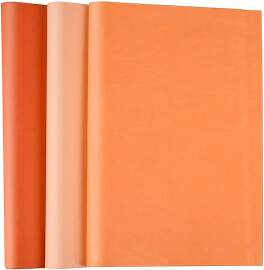 Bouiexye 60 Blätter Orange Seidenpapier für