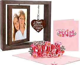 BOUTIKS Holz-Fotorahmen als Geschenk zum Muttertag 