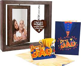 BOUTIKS Holz-Fotorahmen als Geschenk zum Vatertag
