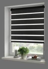 Boviva Doppelrollo mit Blende Black schwarz B/L: